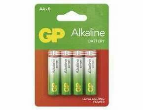 Baterie alkalická GP B04238 ALKALINE AA (LR6) 8BL