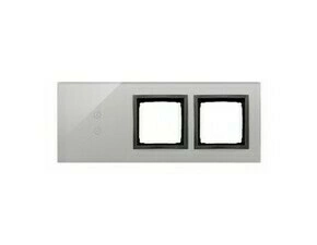 Kryt dotyk. ovl. SIMON DSTR3300/72, 1 ovl. Simon 54 Touch, 2 dotyk.+2 otvor, bouř./černá