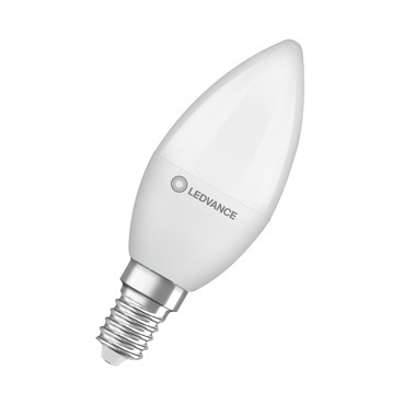 LED žárovka svíčka LEDVANCE LED CLB40 4.9W 840 FR E14 V, matná