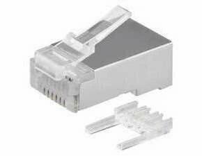 Konektor datový EMOS K0202, CAT6, FTP, RJ45, neskládaný, stíněný na drát
