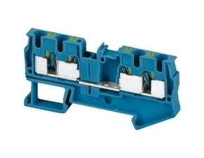 SCHN NSYTRP44BL Push-in svorka, 4 body, 4mm2, modrá (obj. mn. 50ks)