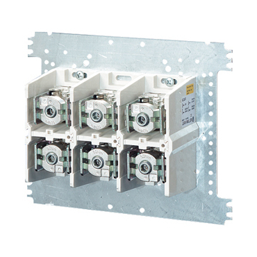 HEN Mi VE 303 Svorkovnice 3 pólová upevněná na montážní desce, 630A, připojitelnost 2x 120-300mm2 ne