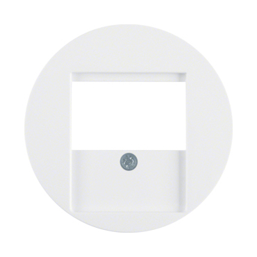 HAG 6810332089 Centrální díl pro zásuvku TDO, Berker R.1/R.3, bílá, lesk