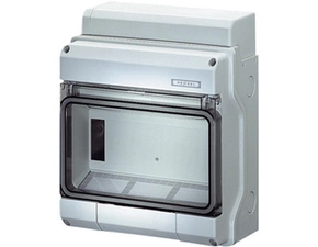 HEN KV 1609 Jističová skříň 1x 9 modulů, bez svorkovnice PE/N, kabelové vstupy přes elastické membrá