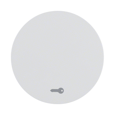 HAG 16202059 Kolébka s potiskem - klíč, Berker R.1/R.3, bílá, lesk