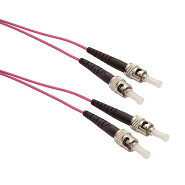 Kabel patch SOLARIX SXPC-ST/ST-UPC-OM4-2M-D, ST/UPC-ST/UPC, Multimode, 50/125, OM4, Duplex, 2m