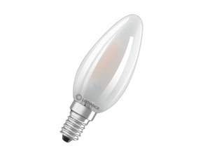 LED žárovka svíčka LEDVANCE LED CLB25 2.5W 827 FILFR E14 P, matná