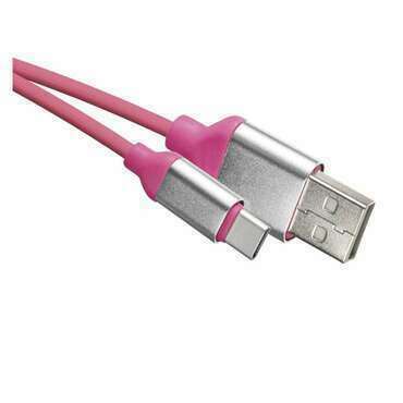 EMOS SM7025P USB 2.0 A/M-C/M 1M RŮŽOVÁ