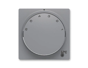 Kryt termostatu ABB Zoni 3292T-A00300 241, , šedá, prostor. s ot. ovl., s up. maticí