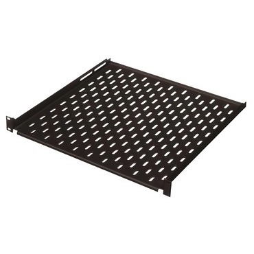 Police do rozvaděče CONTEG DP-PT-450, 19", 1U, nosnost 20 kg, hloubka 450 mm, černá