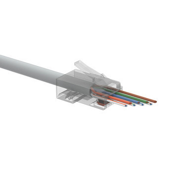 Konektor datový SOLARIX SXRJ45-6-UTP-EASY, CAT6, UTP, RJ45, neskládaný, nestíněný na drát i licnu