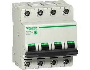SCHN M9F23406 Jistič Multi9 C60SP 4P D 6A 10kA 480Y/277V UL1077 RP 0,5kč/ks