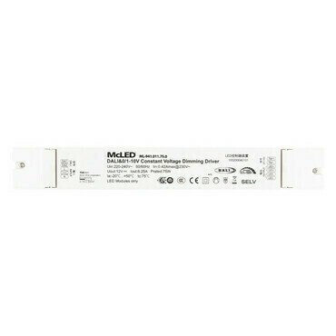 LED driver napěťový MC LED 75W, DC 12V/6,25A, IP20, řízení DALI, 0/1-10V a tlačítko