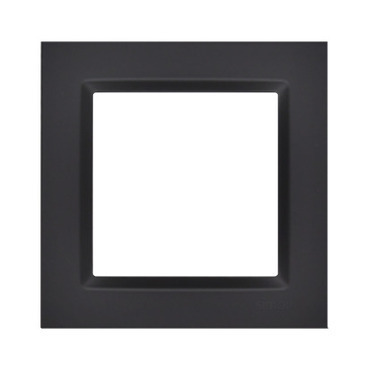 SIMON CR1/49 Rámeček 1 - násobný univerzální, horizontální a vertikální, černá matná