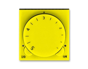 Termostat univerz. ABB Levit 3292H-A10101 64, , žlutá/kouřová černá, s ot. nast. teploty (ovl.jedn.)