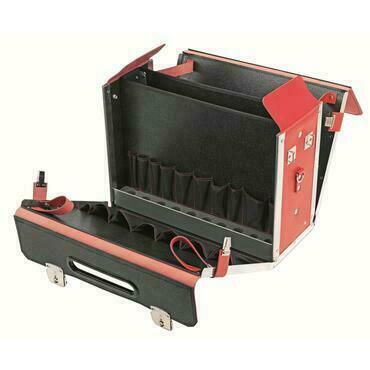 CIMCO 170078 Kožený kufr VDE červený 380x480x220 mm