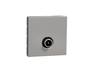 SCHN NU346230 Unica - Zásuvka TV individuální 1,5 dB, 2M, Aluminium