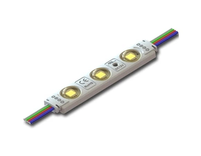 LED modul MC LED 3x SMD5050, 0,65 W, 12 V, 54 mA, RGB, vyzařovací úhel 160°, IP65