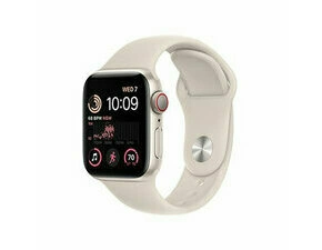 APPLE MNPH3CS/A Apple Watch SE GPS + Cellular 40mm Starlight Aluminium Case with Starlight Sport Ban