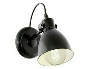 Svítidlo nástěnné EGLO WL 1 E27 SCHWARZ PRIDDY