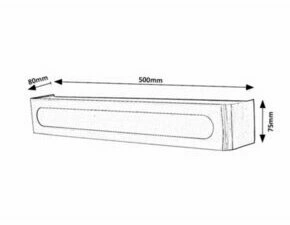 LED svítidlo koupelnové RABALUX 3480 JAKUB chrom LED 12W