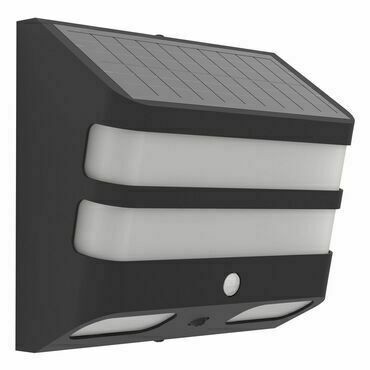Nástěnné solární svítidlo STIAPPA černá 120 mm 6W EGLO
