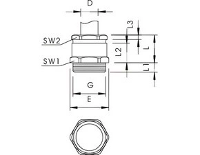 162 MS PG 9 Kabelová vývodka