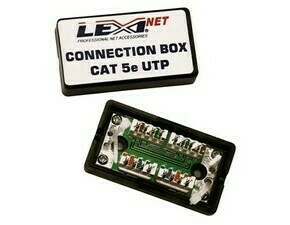 Box datový LEXI-NET SPBOXC5E, CAT5E, UTP, spojovací, zářezový, černý