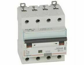 Chránič kombinovaný LEGRAND 411205 DX3 KOMB. 4P C16 300MA AC 6KA