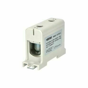 EL 1006628 Svorka univerzální UK 150/1 A, 320A, 1pól., AL/CU, krytá, šedá, na DIN/panel (bal.180)