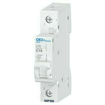 OEZ:41974 LTS-10C-1 Jistič In 10 A, Ue AC 230/400 V / DC 60 V, charakteristika C, 1pól, Icn 10 kA