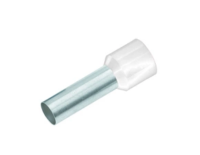 CIMCO  187001 Izolovaná dutinka Cu 0,5/8 mm, bílá (100 ks)