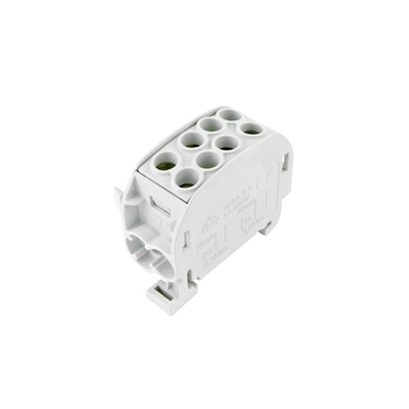 Svorkovnice rozbočovací ELEMAN 1003120 HLAK 35/1 C L, 202A, 1pól., CU, IP20, šedá