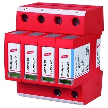DEHN 952325  Svodič přepětí guard M 4-pólový pro TT a TN-S systémy DEHN DEHN