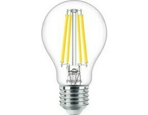 LED žárovka Philips MASTER Value Bulb D 7.8-75W E27 940 A60 CL G, Stmívatelná, čirá