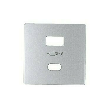 SIMON 8201296-093 Pokrywa do ładowarki USB typ A+C; aluminium