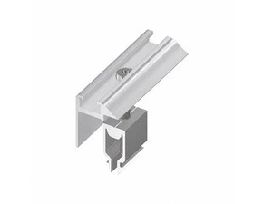 Hliníkový krajní úchyt pro panel 30 a 35mm přírodní povrch zacvakávací
