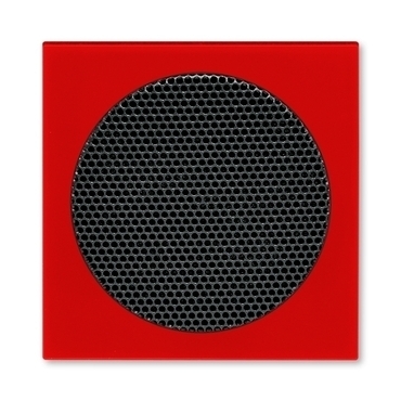Kryt pro reproduktor ABB Levit 5016H-A00075 65, červená, AudioWorld, s kulatou mřížkou (55x55 mm)