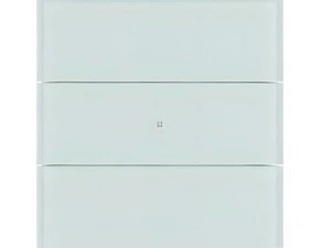 HAG 75163590 Senzor, tlačítkový, 3-násobný, Komfort, B.IQ, sklo, bílá