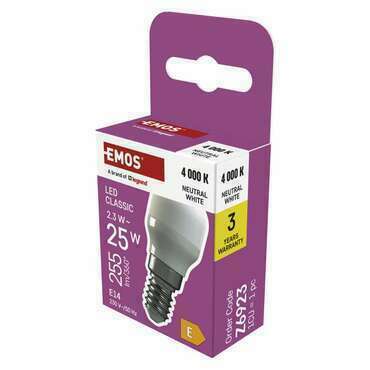 EMOS Z6923 LED BULB FRIDGE ST26 2,3W(25W) 255lm E14 NW