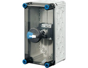 HEN Mi 7103 Rozvodnice s vypínačem 63A/3, uzamykatelná rukojeť,  5 pólová, IP 65