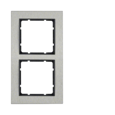HAG 10223606 Rámeček 2-násobný, vodorovný, Berker B.7, ušlecht. ocel/antracit