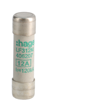 HAG LF312M Pojistka válcová, velikost 10x38, 12A aM, 500V AC
