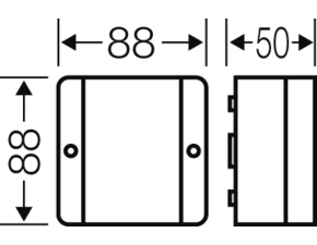 HEN DP 9020 Krabcová rozvodka pro chráněné instalace IP 54, bez svorkovnice, použití i pro lištový a