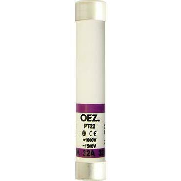 Pojistková vložka OEZ:08339 PT22 16A gR/gS, Un AC 1500 V / DC 1000 V, velikost 22x127, gR -