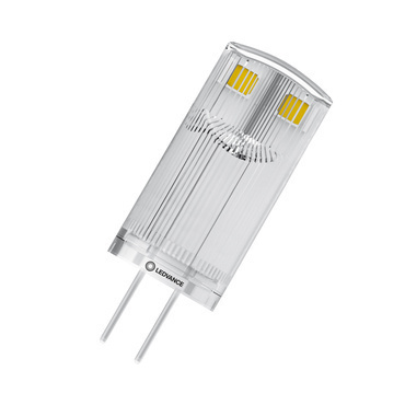 LED žárovka LEDVANCE LED PIN10 0.9W 827 CL G4 P, čiřá