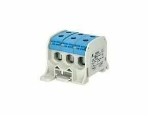 EL 1006025 Svorka univerzální RKA 50 1/6 N, 150A, 1pól. (6x vstup), AL/CU, modrá, na DIN/na panel (b