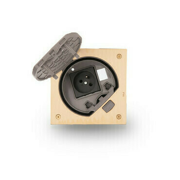 Vklad krabice podlah. SIMON KSE20U/23/71, KSE IP66 záp., zás. 230V~ a prostorem na RJ45, mosaz