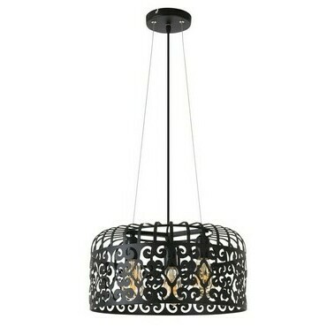 Závěsné svítidlo Alessandra matná černá E27 3×60W RABALUX 2158
