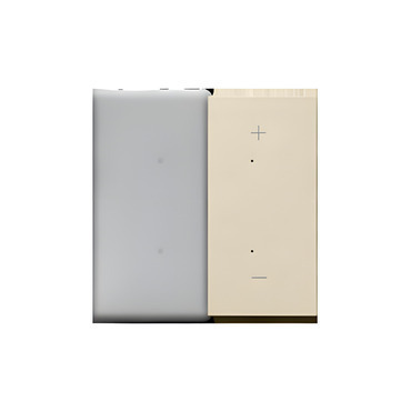Kryt SIMON 55 TKE25/144, pro elektronické spínače a ovladače, 1/2násobný, pravostranný, champagne ma